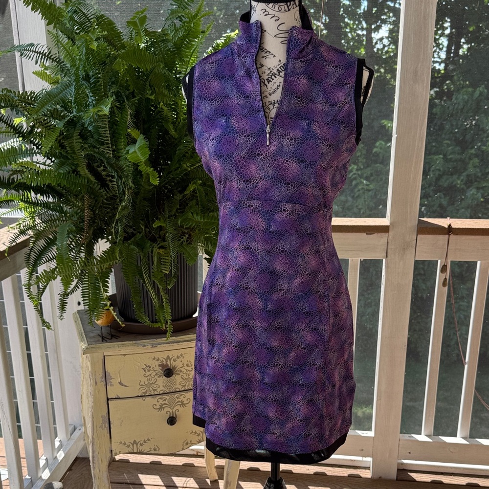 Purple Patterned Women's Golf Dress.  Size XS